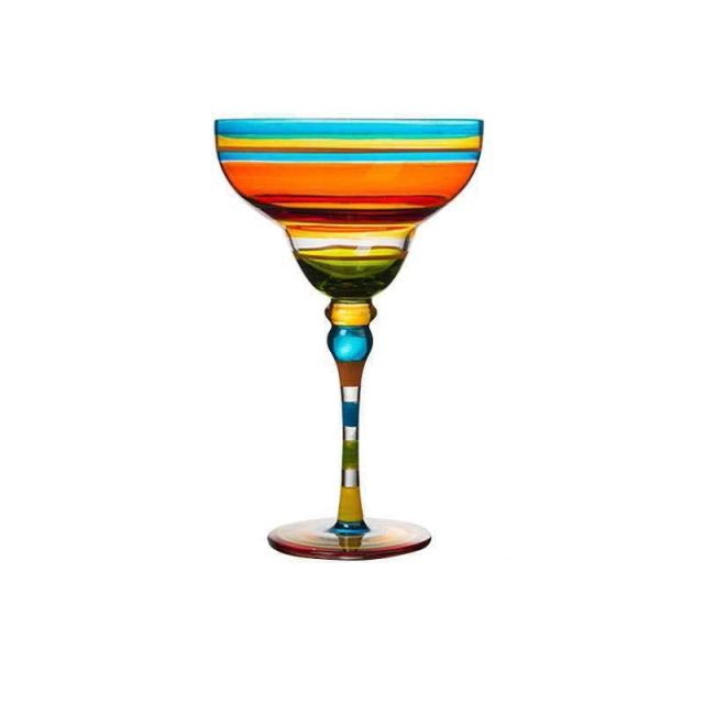 colorful margarita glass